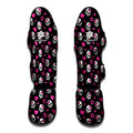 Girly Emo Skull Pattern Print Muay Thai Shin Guards