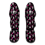 Girly Emo Skull Pattern Print Muay Thai Shin Guard