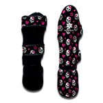 Girly Emo Skull Pattern Print Muay Thai Shin Guard