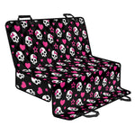 Girly Emo Skull Pattern Print Pet Car Back Seat Cover