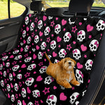 Girly Emo Skull Pattern Print Pet Car Back Seat Cover