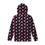 Girly Emo Skull Pattern Print Pullover Hoodie
