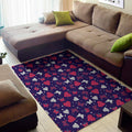 Girly Heart And Butterfly Pattern Print Floor Mat