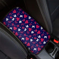 Girly Heart And Butterfly Pattern Print Car Center Console Cover