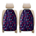 Girly Heart And Butterfly Pattern Print Car Seat Organizers