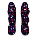 Girly Heart And Butterfly Pattern Print Muay Thai Shin Guards