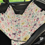 Girly Heart And Flower Pattern Print Pet Car Back Seat Cover