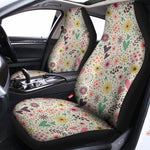 Girly Heart And Flower Pattern Print Universal Fit Car Seat Covers