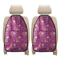 Girly Peace Sign And Love Pattern Print Car Seat Organizers