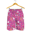 Girly Peace Sign And Love Pattern Print Men's Shorts