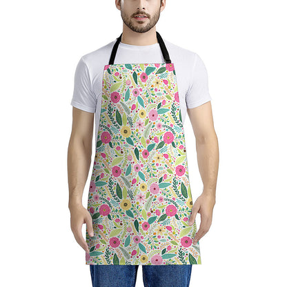 Girly Spring Flower Pattern Print Apron