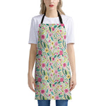 Girly Spring Flower Pattern Print Apron