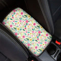 Girly Spring Flower Pattern Print Car Center Console Cover