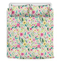 Girly Spring Flower Pattern Print Duvet Cover Bedding Set
