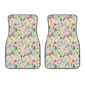 Girly Spring Flower Pattern Print Front Car Floor Mats