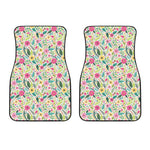 Girly Spring Flower Pattern Print Front Car Floor Mats