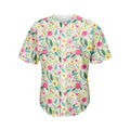 Girly Spring Flower Pattern Print Men's Baseball Jersey