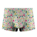 Girly Spring Flower Pattern Print Men's Boxer Briefs