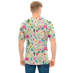 Girly Spring Flower Pattern Print Men's T-Shirt