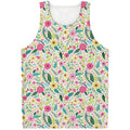 Girly Spring Flower Pattern Print Men's Tank Top