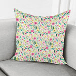 Girly Spring Flower Pattern Print Pillow Cover