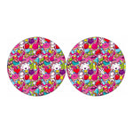 Girly Unicorn Cartoon Pattern Print Car Coasters