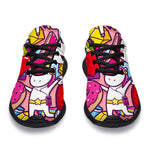 Girly Unicorn Cartoon Pattern Print Sport Shoes GearFrost