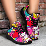Girly Unicorn Cartoon Pattern Print Sport Shoes GearFrost