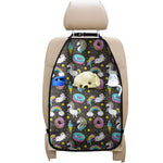 Girly Unicorn Donut Pattern Print Car Seat Organizers