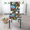 Girly Unicorn Donut Pattern Print Dining Chair Slipcover