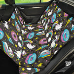 Girly Unicorn Donut Pattern Print Pet Car Back Seat Cover