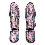 Girly Unicorn Ice Cream Pattern Print Muay Thai Shin Guard