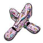 Girly Unicorn Ice Cream Pattern Print Muay Thai Shin Guard