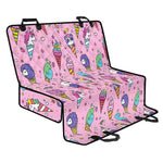Girly Unicorn Ice Cream Pattern Print Pet Car Back Seat Cover