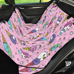 Girly Unicorn Ice Cream Pattern Print Pet Car Back Seat Cover