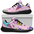 Girly Unicorn Ice Cream Pattern Print Walking Shoes