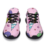 Girly Unicorn Ice Cream Pattern Print Sport Shoes GearFrost