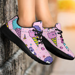 Girly Unicorn Ice Cream Pattern Print Sport Shoes GearFrost