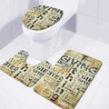 Giving And Tithing Religious Words Print 3 Piece Bath Mat Set