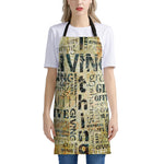 Giving And Tithing Religious Words Print Apron