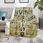 Giving And Tithing Religious Words Print Blanket