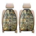 Giving And Tithing Religious Words Print Car Seat Organizers
