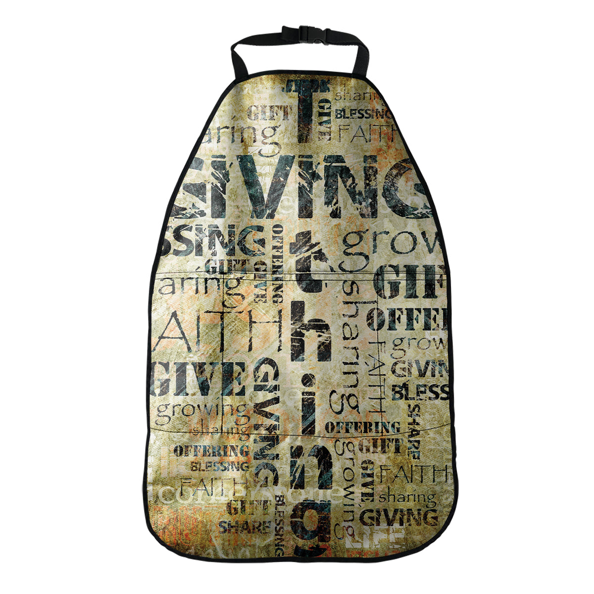 Giving And Tithing Religious Words Print Car Seat Organizers