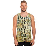 Giving And Tithing Religious Words Print Men's Tank Top