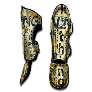 Giving And Tithing Religious Words Print Muay Thai Shin Guard