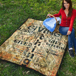 Giving And Tithing Religious Words Print Quilt