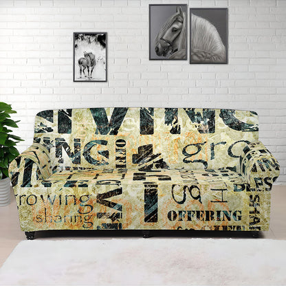 Giving And Tithing Religious Words Print Sofa Cover