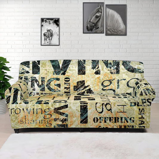 Giving And Tithing Religious Words Print Sofa Cover