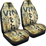 Giving And Tithing Religious Words Print Universal Fit Car Seat Covers