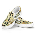Giving And Tithing Religious Words Print White Slip On Sneakers
